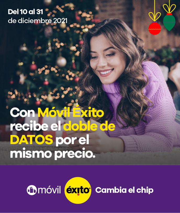 Con movil exito recibe el doble de datos por el mismo precio