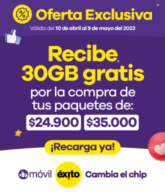 Legal 30GB gratis paquetes de $24.900 y $35.000