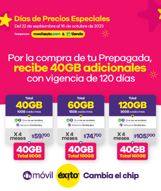 40GB Prepagadas - DDPE 2023